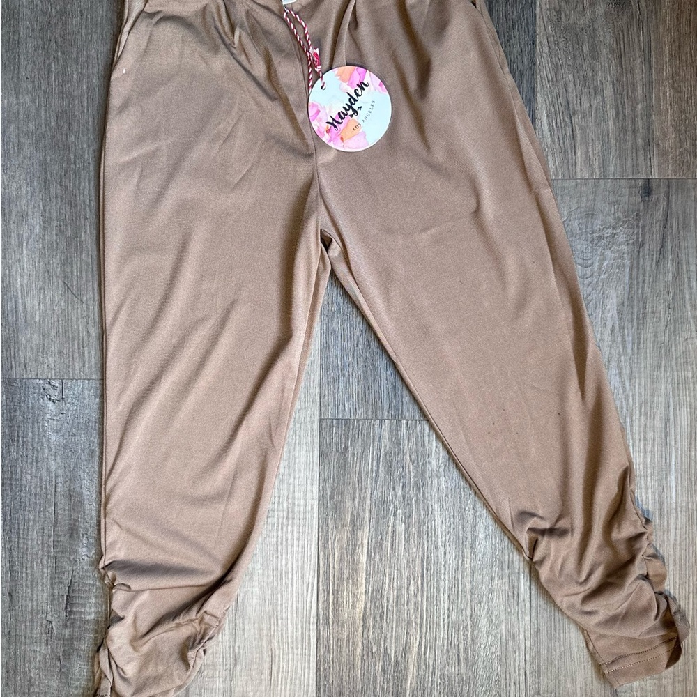 Hayden Kids Tan Joggers